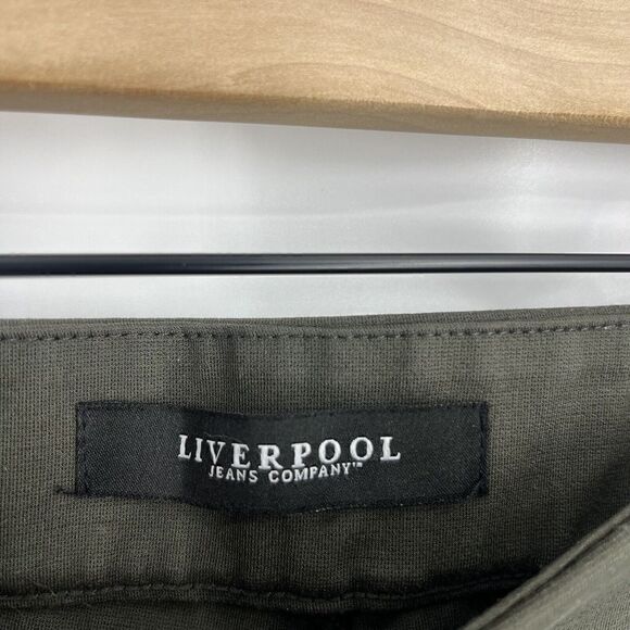 Liverpool Pants Size 4/27 Womens Green Skinny Sienna Pull On Legging Ponte Knit - Picture 3 of 11